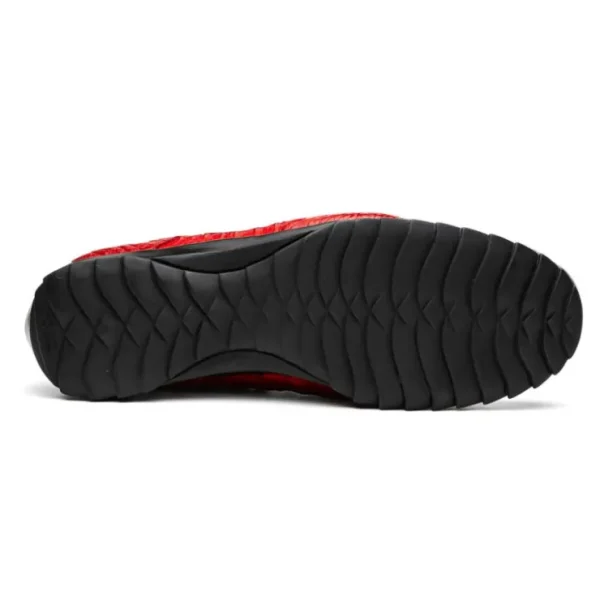 New Marco di Milano Kratos Caiman Crocodile Sneaker Red