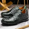 Outlet Marco di Milano Kratos Caiman Crocodile Sneaker Forest Green ForestGreen