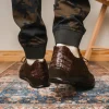 Sale Marco di Milano Kratos Caiman Crocodile Sneaker Brown