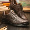 Sale Marco di Milano Kratos Caiman Crocodile Sneaker Brown