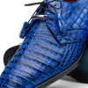 Outlet Marco di Milano Lacio Caiman Crocodile Derby Electric Blue ElectricBlue