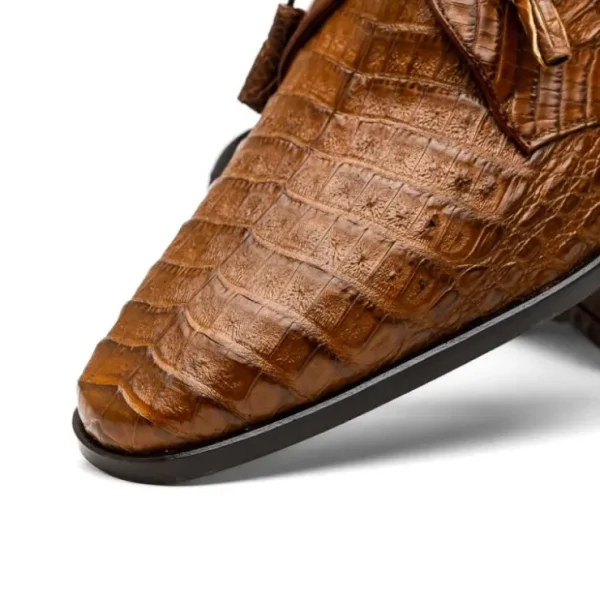 Flash Sale Marco di Milano Lacio Caiman Crocodile Derby Bay Apache BayApache