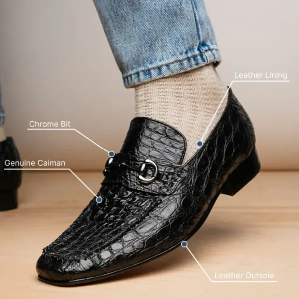 marco_di_milano_landro_ca_9.webp Best Sale Marco di Milano Landro Caiman Crocodile Bit Loafers Black
