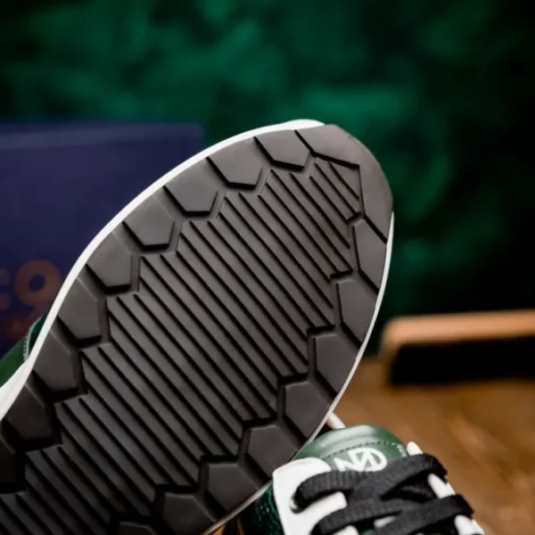 marco_di_milano_lyon_ostr_10.webp Hot Marco di Milano Lyon Ostrich Leg & Calfskin Sneakers Green / White