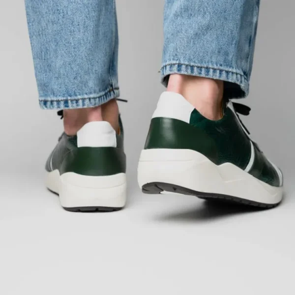 marco_di_milano_lyon_ostr_16.webp Hot Marco di Milano Lyon Ostrich Leg & Calfskin Sneakers Green / White
