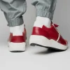 Cheap Marco di Milano Lyon Ostrich Leg & Calfskin Sneakers Red / White