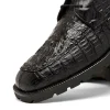 Sale Marco di Milano Martinelli Caiman Crocodile Chukka Boots Black