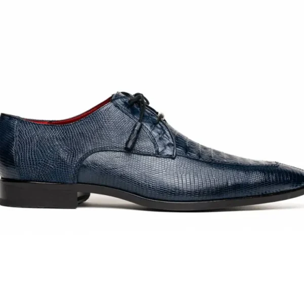 Fashion Marco di Milano Merida Caiman & Lizard Derby Navy