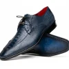 Fashion Marco di Milano Merida Caiman & Lizard Derby Navy