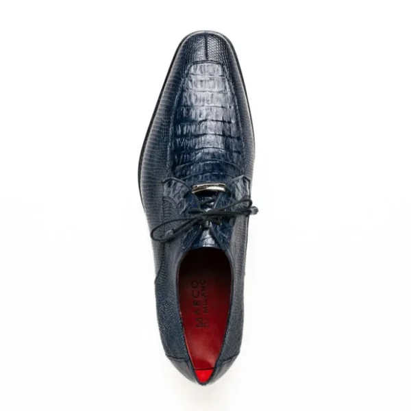 Fashion Marco di Milano Merida Caiman & Lizard Derby Navy