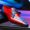 Store Marco di Milano Moncalieri Alligator & Cobra Shoes Navy / Red