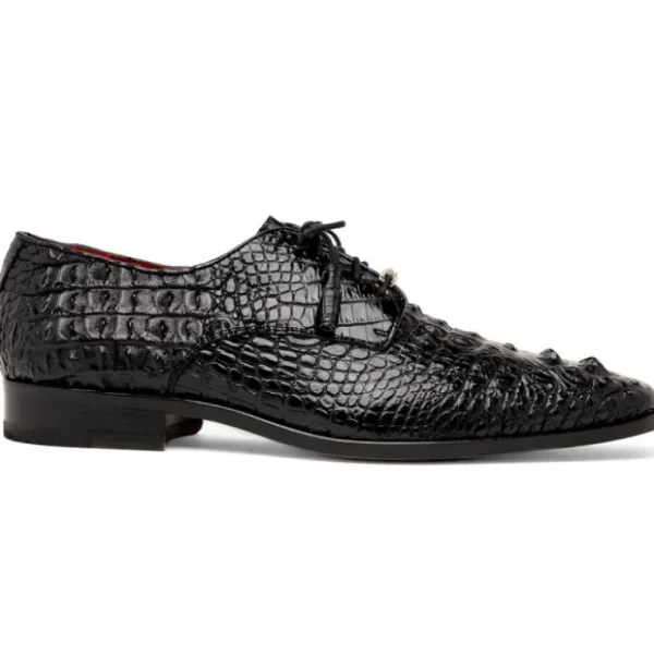 Cheap Marco di Milano Nilo Nile Crocodile Derby Black