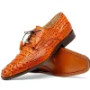 Best Marco di Milano Nilo Nile Crocodile Derby Brandy