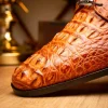 Best Marco di Milano Nilo Nile Crocodile Derby Brandy