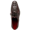 Fashion Marco di Milano Nilo Nile Crocodile Derby Wine