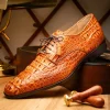 Best Marco di Milano Nilo Nile Crocodile Derby Brandy