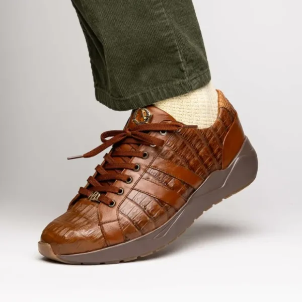 Outlet Marco di Milano Nino Caiman Crocodile Sneakers Bay Apache BayApache