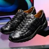 Cheap Marco di Milano Nino Caiman Crocodile Sneakers Black