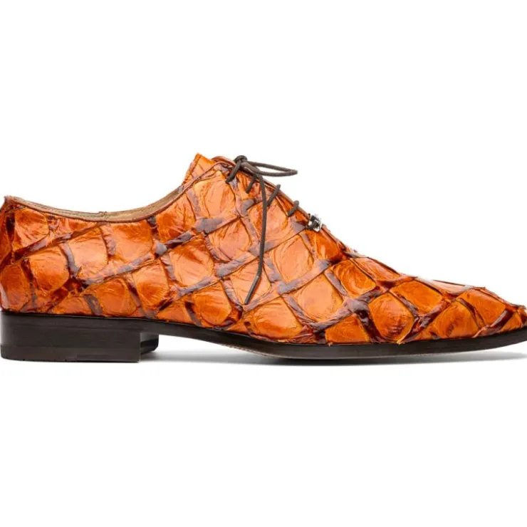 New Marco di Milano Olivieri Pirarucu Dress Oxfords Brandy