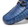 Shop Marco di Milano Parma Caiman Belly Bit Drivers Blue Jeans BlueJeans