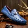 Shop Marco di Milano Parma Caiman Belly Bit Drivers Blue Jeans BlueJeans