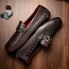 Discount Marco di Milano Parma Caiman Belly Bit Drivers Black Cherry BlackCherry