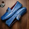 Shop Marco di Milano Parma Caiman Belly Bit Drivers Blue Jeans BlueJeans