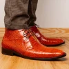 Discount Marco di Milano Pietro Alligator Chukka Boots Honey