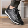 New Marco di Milano Portici Caiman & Lizard Sneakers Gray Combo GrayCombo