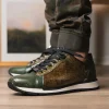 Best Sale Marco di Milano Portici Caiman & Lizard Sneakers Green Combo GreenCombo