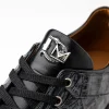 New Marco di Milano Portici Caiman & Lizard Sneakers Gray Combo GrayCombo