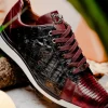 Discount Marco di Milano Portici Caiman & Lizard Sneakers Wine/Black Combo Wine/BlackCombo