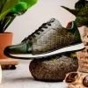 Best Sale Marco di Milano Portici Caiman & Lizard Sneakers Green Combo GreenCombo