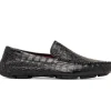 Clearance Marco di Milano Remo Caiman Crocodile Driving Shoes Black