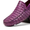 Cheap Marco di Milano Remo Caiman Crocodile Driving Shoes Purple