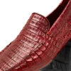 Online Marco di Milano Remo Caiman Crocodile Driving Shoes Wine