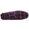 Cheap Marco di Milano Remo Caiman Crocodile Driving Shoes Purple