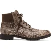 Clearance Marco di Milano Renzo Ostrich Lace Up Boots Stone Brown StoneBrown