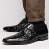 Flash Sale Marco di Milano Rovigo Caiman Crocodile Monk Strap Black