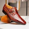 Online Marco di Milano Rovigo Caiman Crocodile Monk Strap Cognac