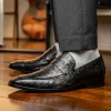 Shop Marco di Milano Salvatore Ostrich Penny Loafer Black