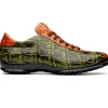 Discount Marco di Milano Saulo Alligator & Ostrich Sneakers Cognac / Green