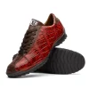 Best Marco di Milano Saulo Alligator & Ostrich Sneakers Cognac