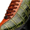 Discount Marco di Milano Saulo Alligator & Ostrich Sneakers Cognac / Green