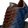 Store Marco di Milano Saulo Alligator & Ostrich Sneakers Blue Jean BlueJean