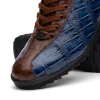 Store Marco di Milano Saulo Alligator & Ostrich Sneakers Blue Jean BlueJean