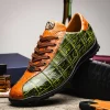 Discount Marco di Milano Saulo Alligator & Ostrich Sneakers Cognac / Green