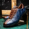 Store Marco di Milano Saulo Alligator & Ostrich Sneakers Blue Jean BlueJean