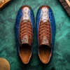 Store Marco di Milano Saulo Alligator & Ostrich Sneakers Blue Jean BlueJean