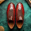 Best Marco di Milano Saulo Alligator & Ostrich Sneakers Cognac